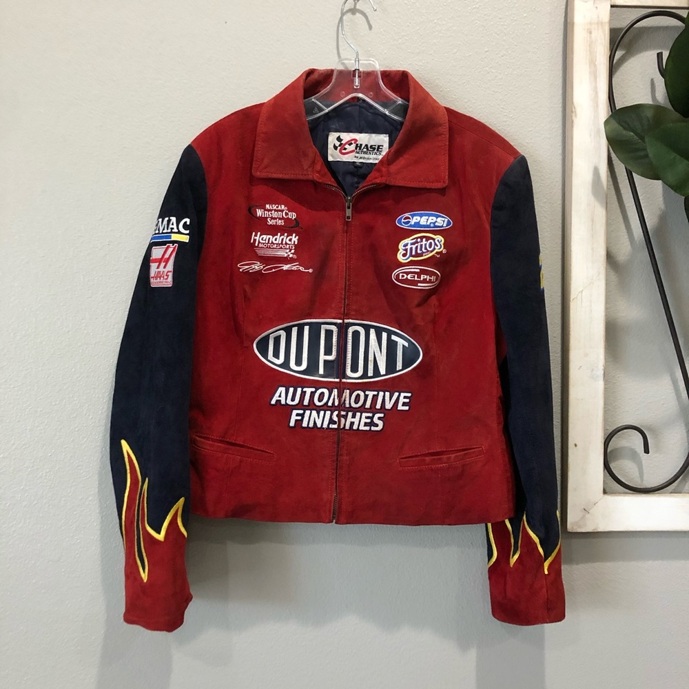 Women’s NASCAR DuPont Leather Suede Jacket